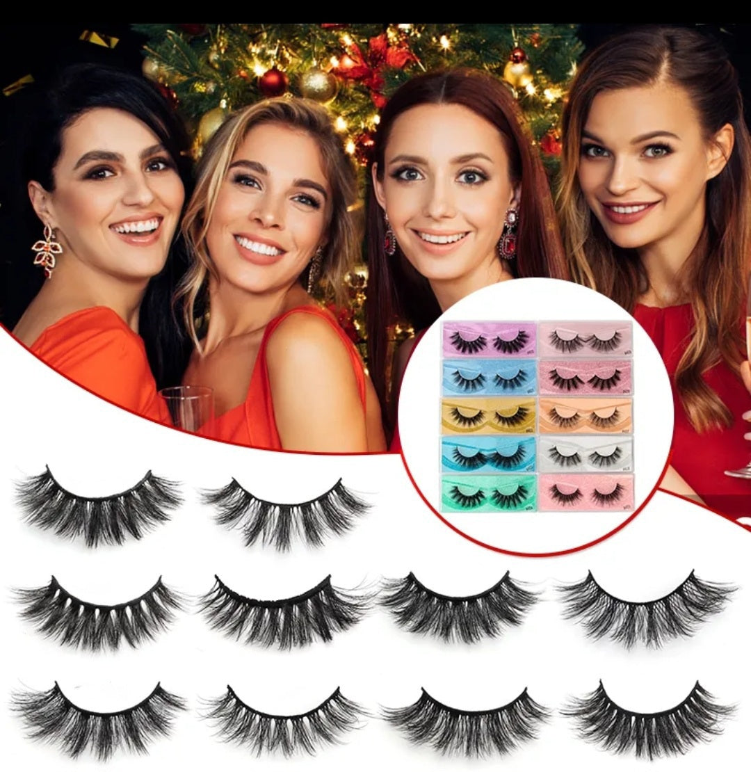 Wholesale Bulk Lashes Wispy 3D Faux Lashes Dramatic Soft Reusable False Eyelashes