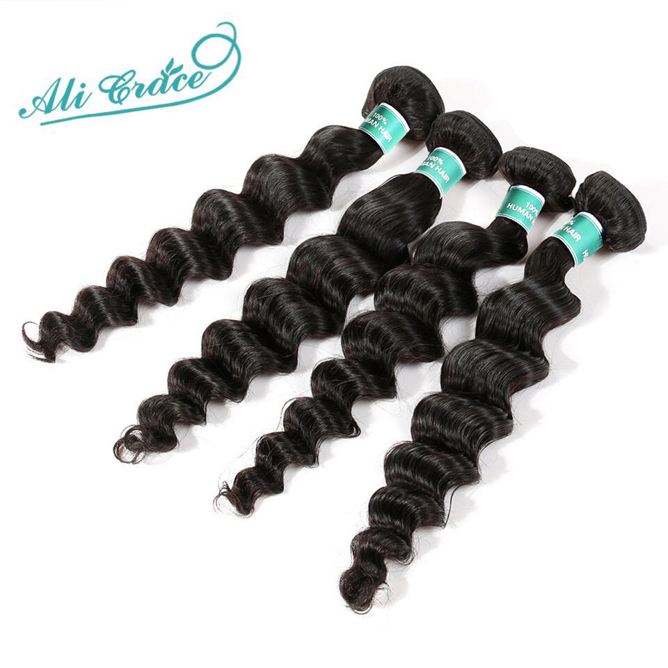 Indian Remy Hair Loose Wave 3 Bundles Deal Human Hair Natural Color Remy Hair Extension 10-28 Inch Free Shipping