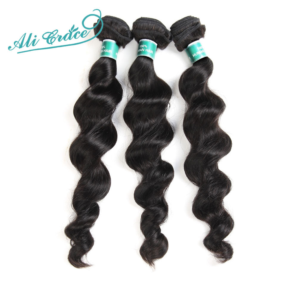 Indian Remy Hair Loose Wave 3 Bundles Deal Human Hair Natural Color Remy Hair Extension 10-28 Inch Free Shipping