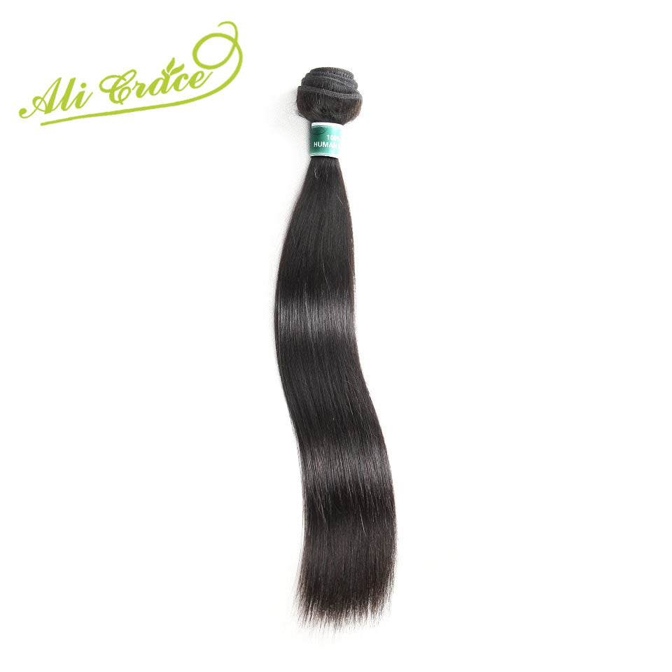 ALI GRACE Hair Malaysian Straight Hair Weave 1 Bundle Only Natural Color 100% Remy Human Hair Extension 10-28 Inch Free Shipping