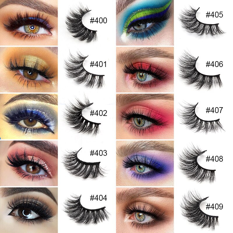 Wholesale Bulk Lashes Wispy 3D Faux Lashes Dramatic Soft Reusable False Eyelashes