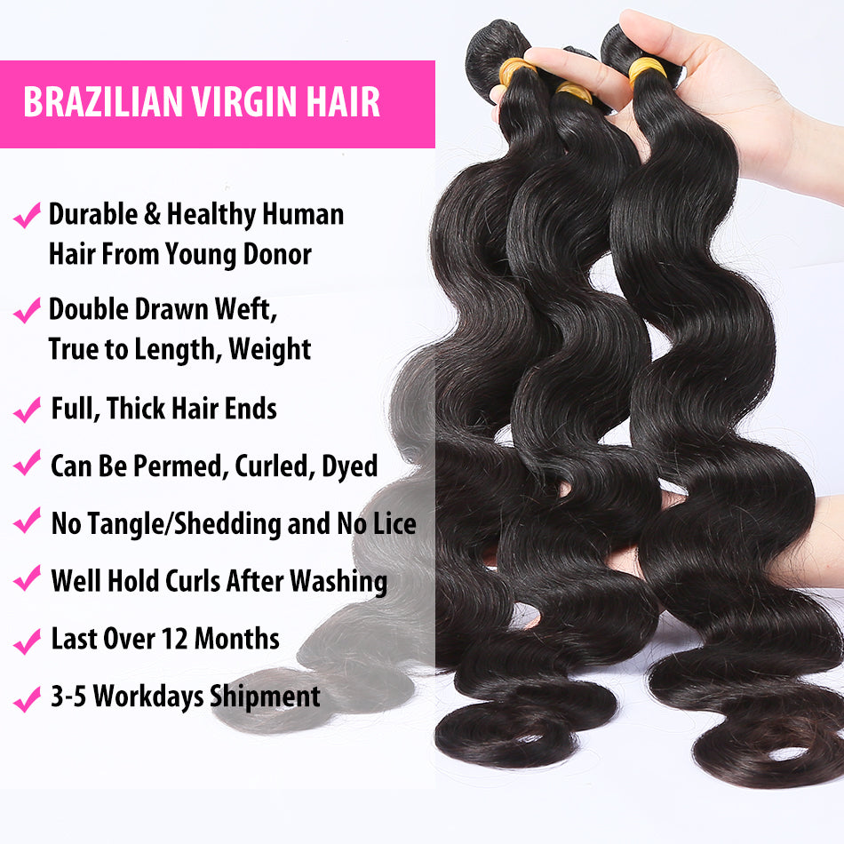 Loose Body Wave Bundles 30 Inch Bundles Remy Human Hair 3 4 Bundles 100% Braizlian Hair Weave Bundles Raw Virgin Hair Extensions