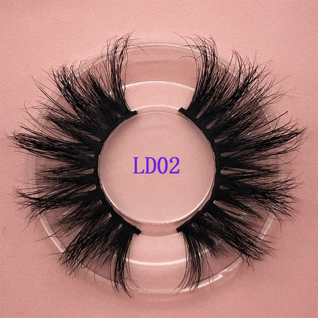 25mm Natural Lashes False Eyelash Extension 5D Faux Lashes