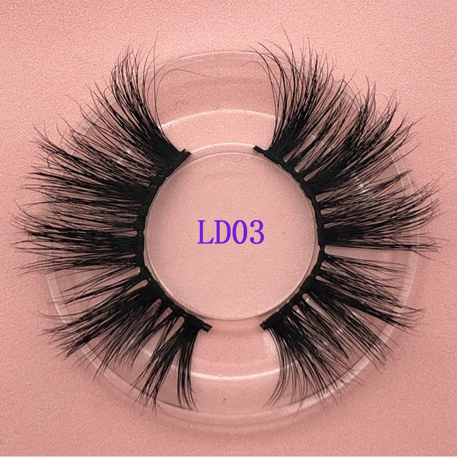25mm Natural Lashes False Eyelash Extension 5D Faux Lashes