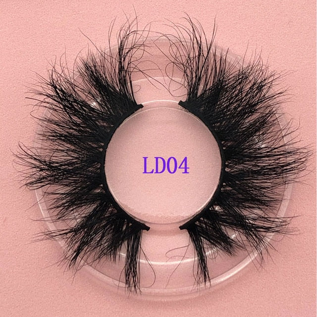 25mm Natural Lashes False Eyelash Extension 5D Faux Lashes