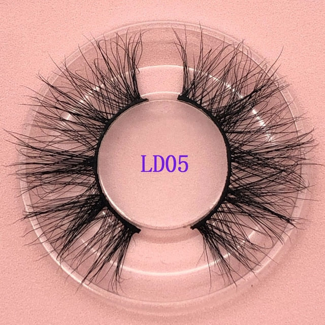 25mm Natural Lashes False Eyelash Extension 5D Faux Lashes