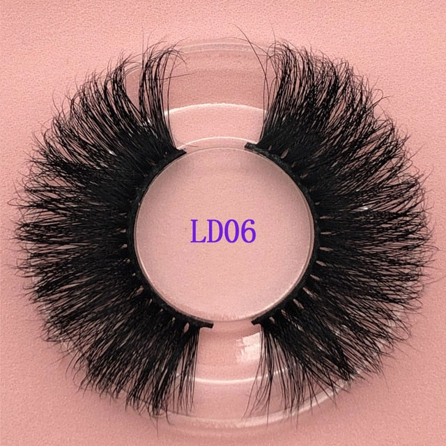 25mm Natural Lashes False Eyelash Extension 5D Faux Lashes