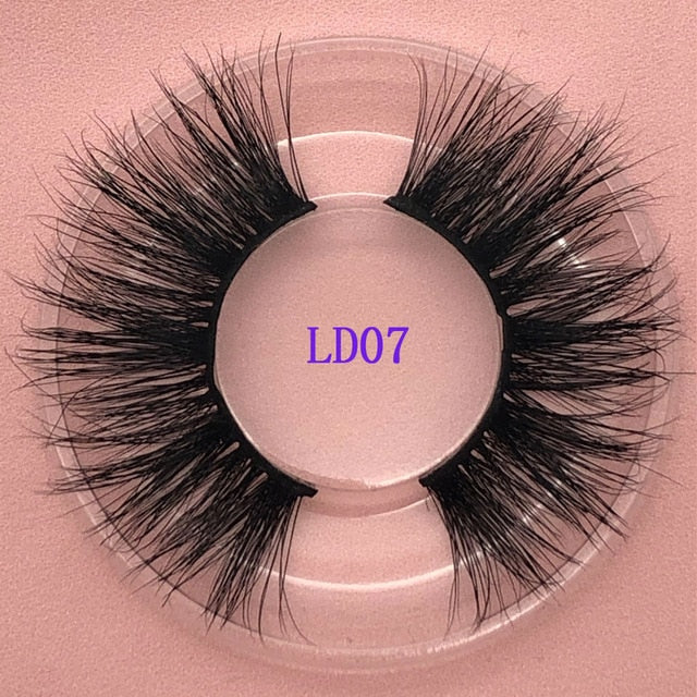 25mm Natural Lashes False Eyelash Extension 5D Faux Lashes