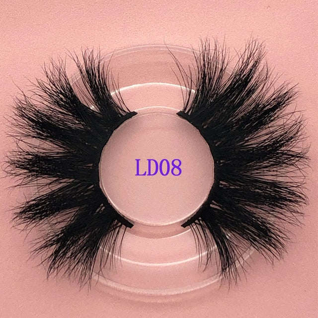 25mm Natural Lashes False Eyelash Extension 5D Faux Lashes