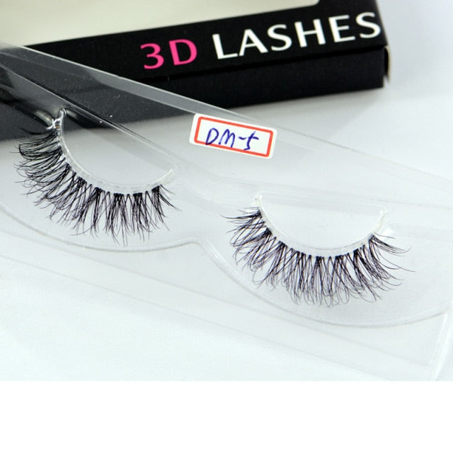 Clear Band 3D Handmade Lashes Eyelash Extension Fluffy Wispy Lashes