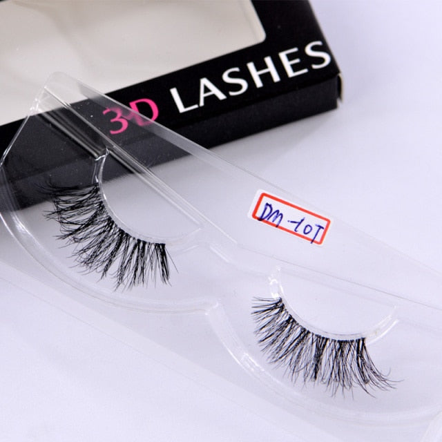 Clear Band 3D Handmade Lashes Eyelash Extension Fluffy Wispy Lashes