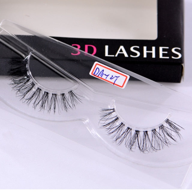 Clear Band 3D Handmade Lashes Eyelash Extension Fluffy Wispy Lashes