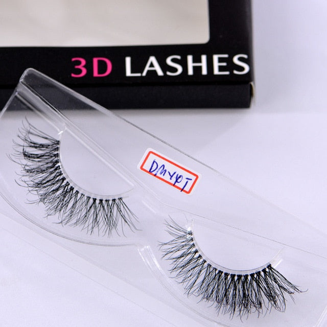 Clear Band 3D Handmade Lashes Eyelash Extension Fluffy Wispy Lashes