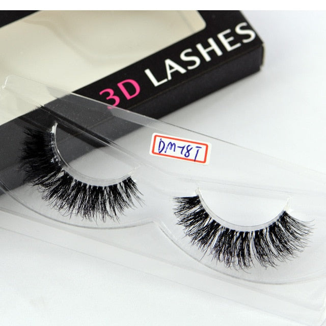 Clear Band 3D Handmade Lashes Eyelash Extension Fluffy Wispy Lashes