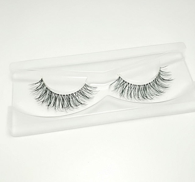 Clear Band 3D Handmade Lashes Eyelash Extension Fluffy Wispy Lashes