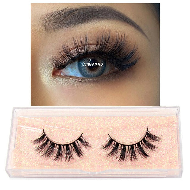 Makeup Lashes Eyelash Extensions 100% Cruelty Free Soft Full Wispy Reusable Lashes