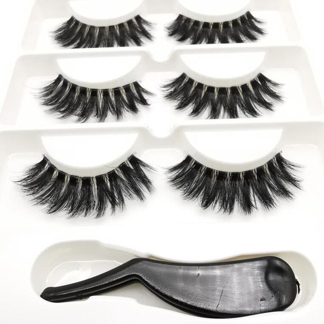 3D Lashes Eyelash Extension Invisible Band Transparent 3D Silk Soft Fur Lashes