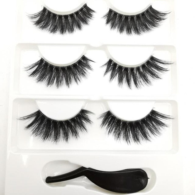 3D Lashes Eyelash Extension Invisible Band Transparent 3D Silk Soft Fur Lashes