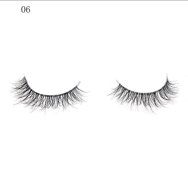 Clear Band 3D Handmade Lashes Eyelash Extension Fluffy Wispy Lashes