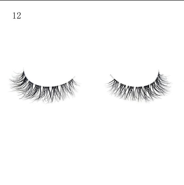 Clear Band 3D Handmade Lashes Eyelash Extension Fluffy Wispy Lashes