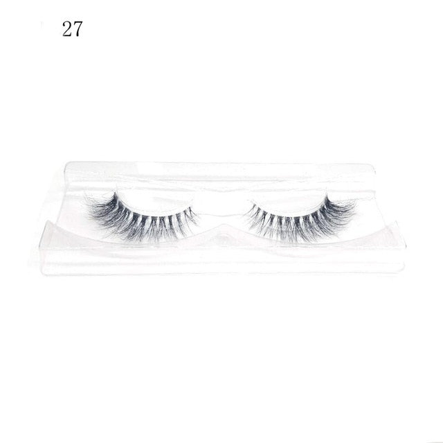Clear Band 3D Handmade Lashes Eyelash Extension Fluffy Wispy Lashes