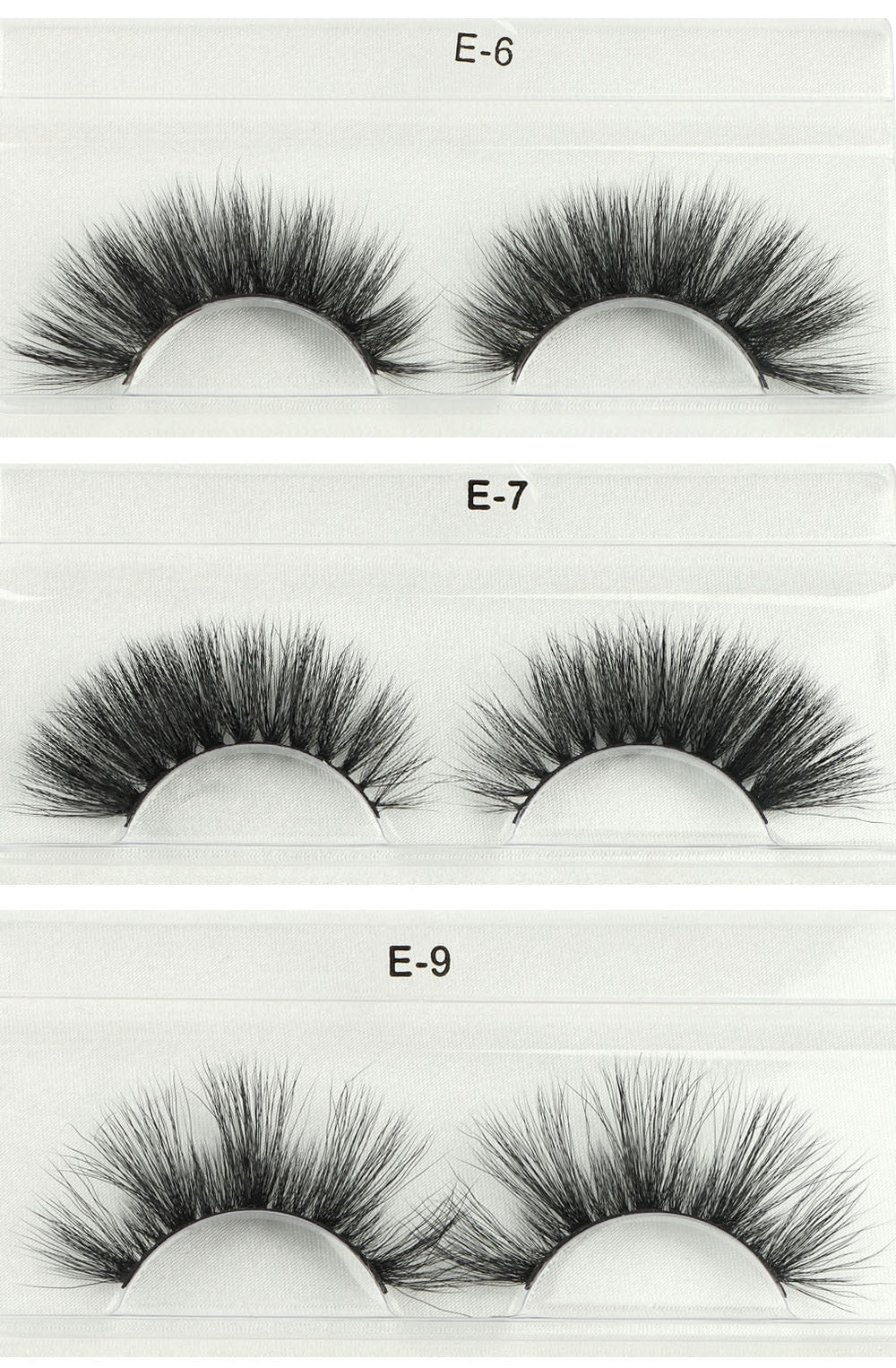 Bulk Cruelty Free 3D Natural Full Lashes Eyelash Extension Wispy Fluffy Lashes