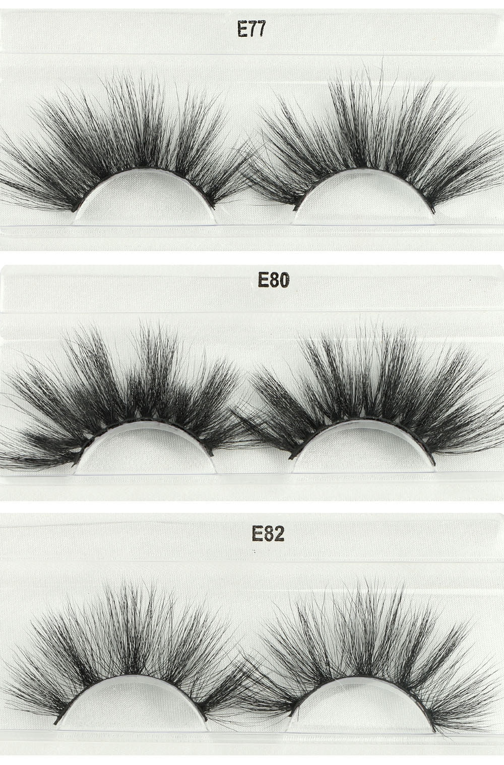 Bulk Cruelty Free 3D Natural Full Lashes Eyelash Extension Wispy Fluffy Lashes