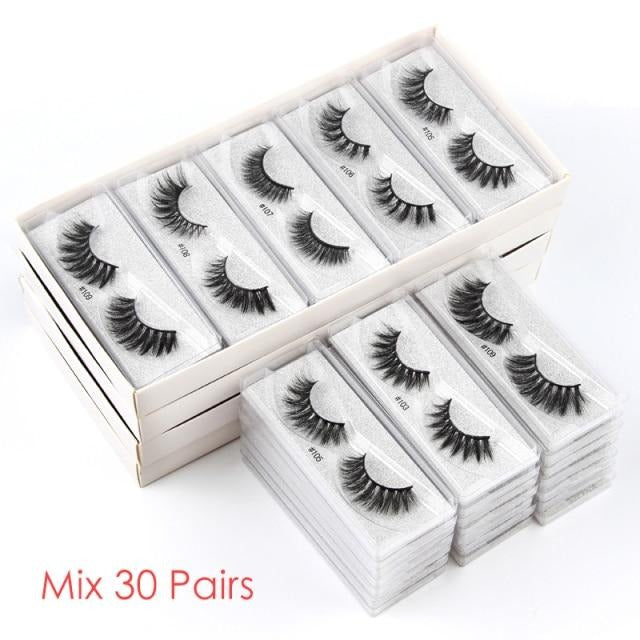 Bulk Lashes 10/20/50/100 Pcs 3D Lashes Eyelash Extension in Bulk
