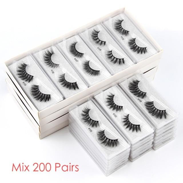 Bulk Lashes 10/20/50/100 Pcs 3D Lashes Eyelash Extension in Bulk