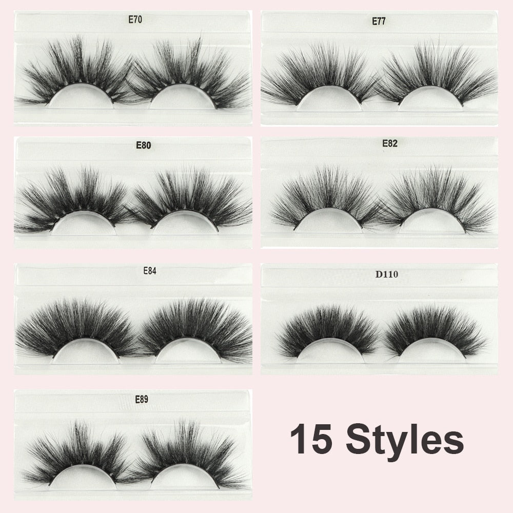 Bulk Cruelty Free 3D Natural Full Lashes Eyelash Extension Wispy Fluffy Lashes