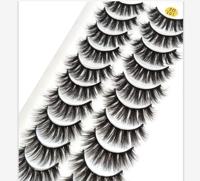 NEW 2/5/10 Pairs Natural False Eyelashes