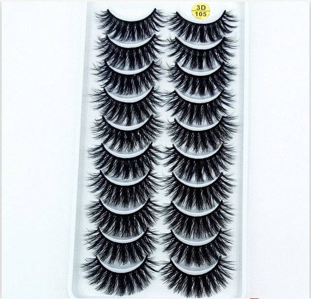 NEW 2/5/10 Pairs Natural False Eyelashes