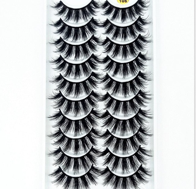 NEW 2/5/10 Pairs Natural False Eyelashes