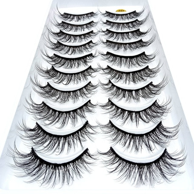 NEW 2/5/10 Pairs Natural False Eyelashes