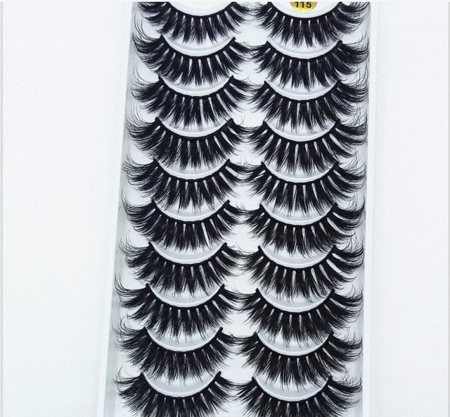 NEW 2/5/10 Pairs Natural False Eyelashes