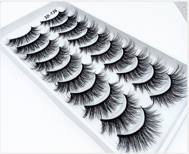 NEW 2/5/10 Pairs Natural False Eyelashes