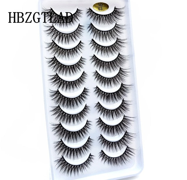 NEW 2/5/10 Pairs Natural False Eyelashes
