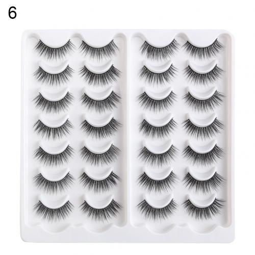 14 Pairs Faux Sable Eyelashes