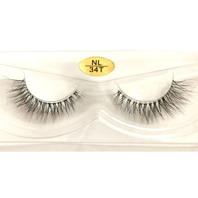 Clear Band 3D Handmade Lashes Eyelash Extension Fluffy Wispy Lashes