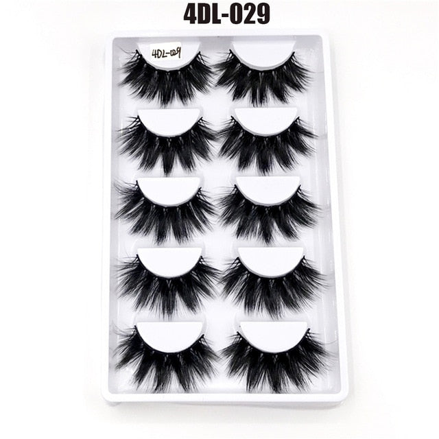 Darling Lashes 5Pairs/Set Faux Lashes Criss-Cross Cruelty-free Eyelashes