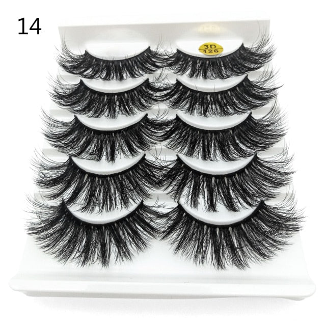 Darling Lashes 5Pairs/Set Faux Lashes Criss-Cross Cruelty-free Eyelashes