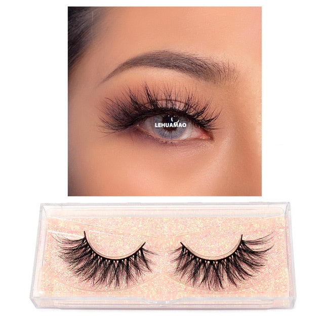 Makeup Lashes Eyelash Extensions 100% Cruelty Free Soft Full Wispy Reusable Lashes