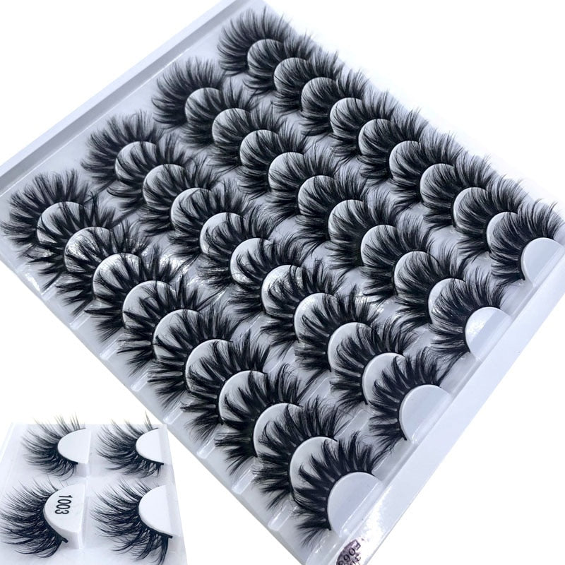 NEW 2-20 pairs 8-25mm Fake Eyelashes