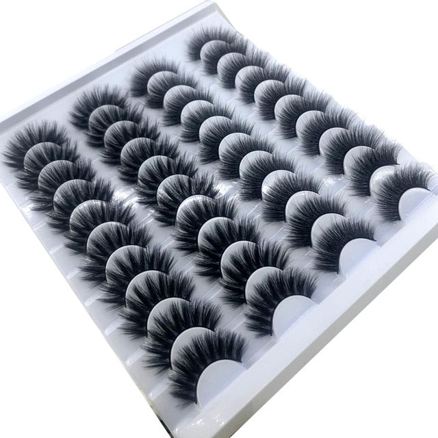 NEW 2-20 pairs 8-25mm Fake Eyelashes