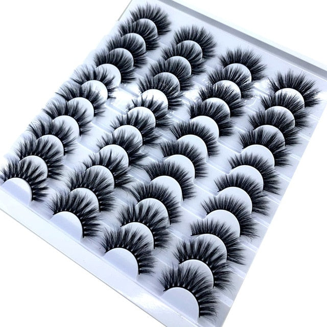 NEW 2-20 pairs 8-25mm Fake Eyelashes