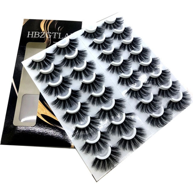 NEW 2-20 pairs 8-25mm Fake Eyelashes