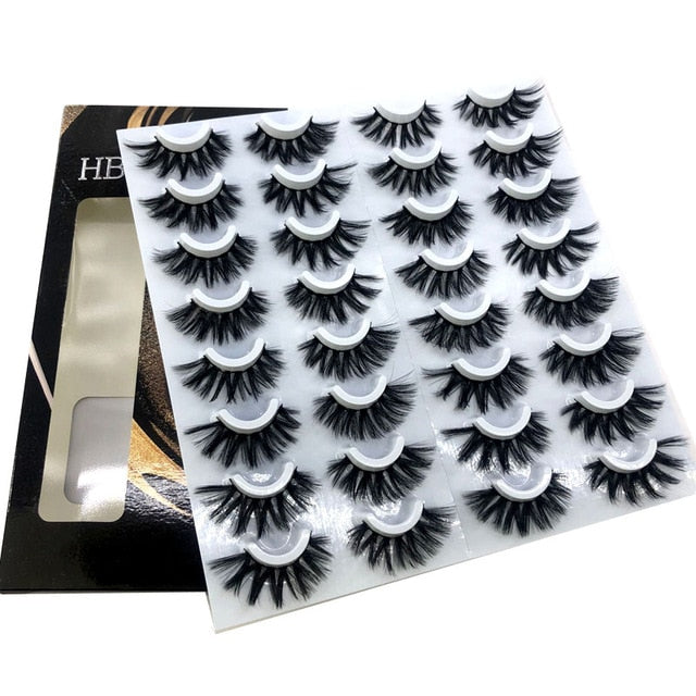 NEW 2-20 pairs 8-25mm Fake Eyelashes