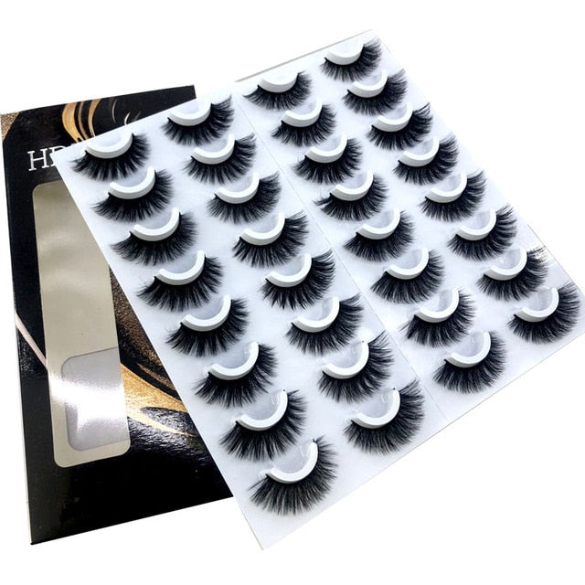 NEW 2-20 pairs 8-25mm Fake Eyelashes