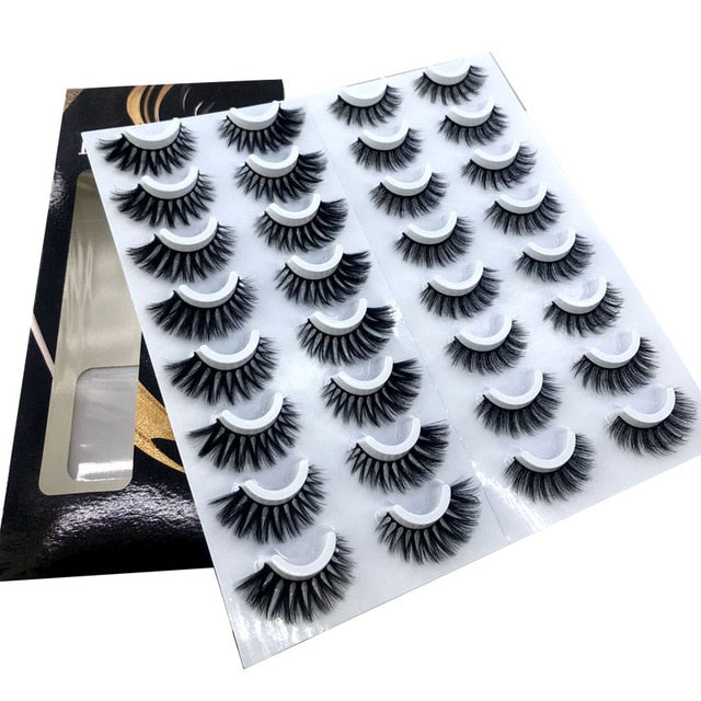 NEW 2-20 pairs 8-25mm Fake Eyelashes