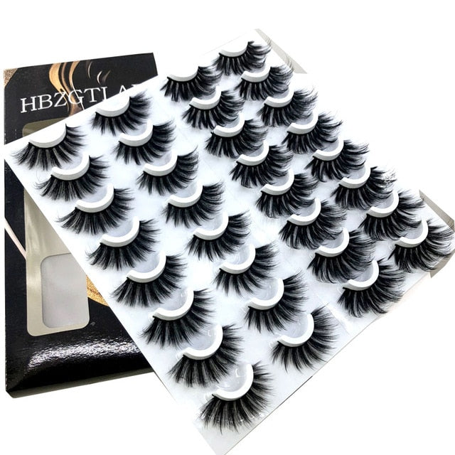 NEW 2-20 pairs 8-25mm Fake Eyelashes